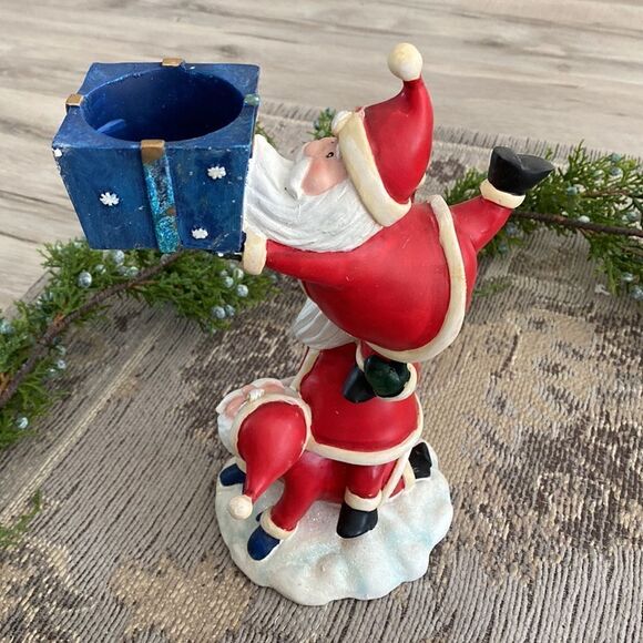 Home Interiors Santa Clause Decor Candle Holder - Picture 3 of 7